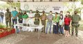 A doação foi realizada na Praça dos Girassóis e contou com a participação de diversos órgãos