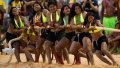 Índias de diversas etnias participam do cabo de força no segundo dia dos Jogos Indígenas