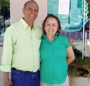 Ex. vereador Leonam Gomes e sua Esposa a Auditora Fiscal de Goiás Sonia Barreto