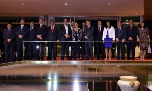 O encontro, que contou com a presença de outros 18 governadores e ministros de estado, foi para discutir a situação econômica do Brasil