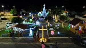 Lavandeira no Sudeste do Tocantins, já está com sua iluminação natalina pronta para dar mais alegria aos habitantes e visitantes